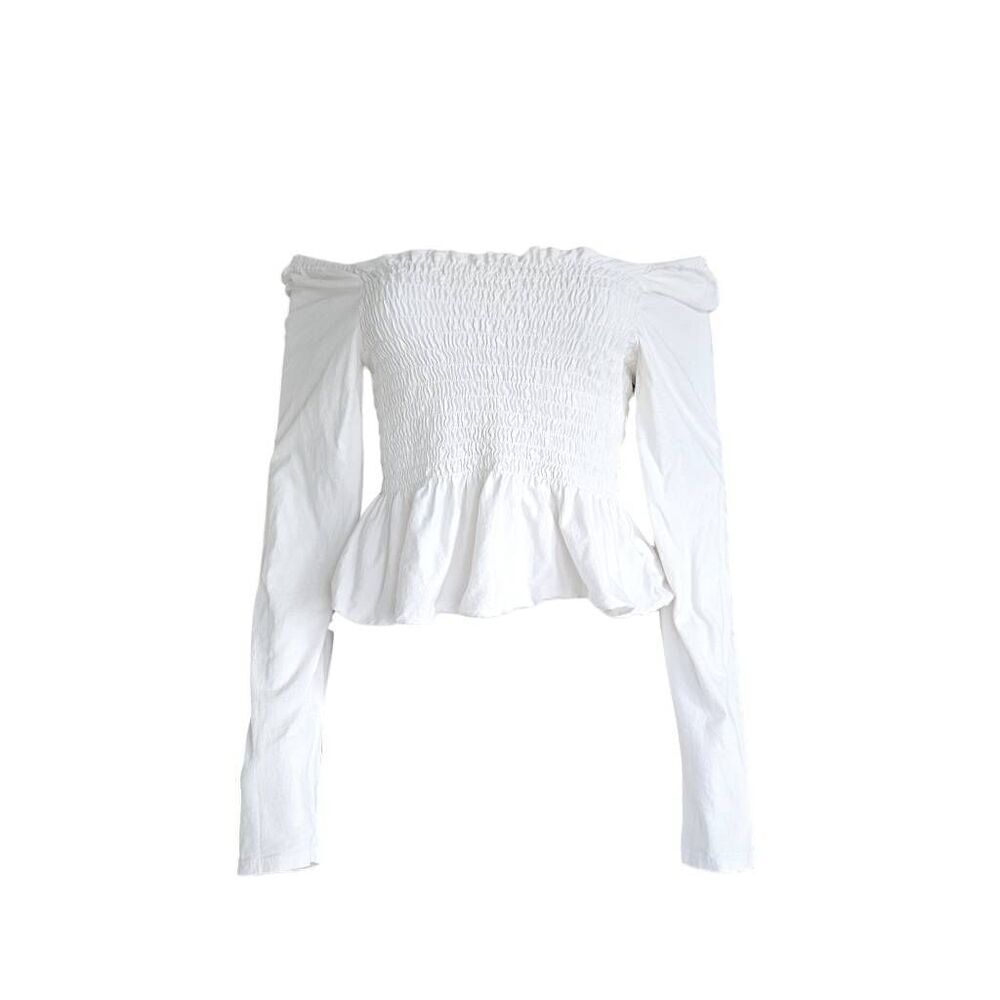coquette milkmaid blouse